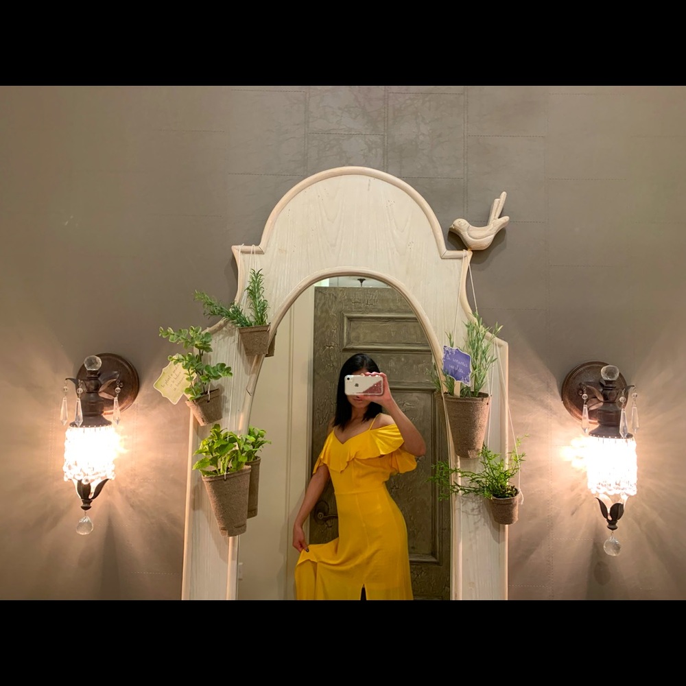 Boutique yellow dress!